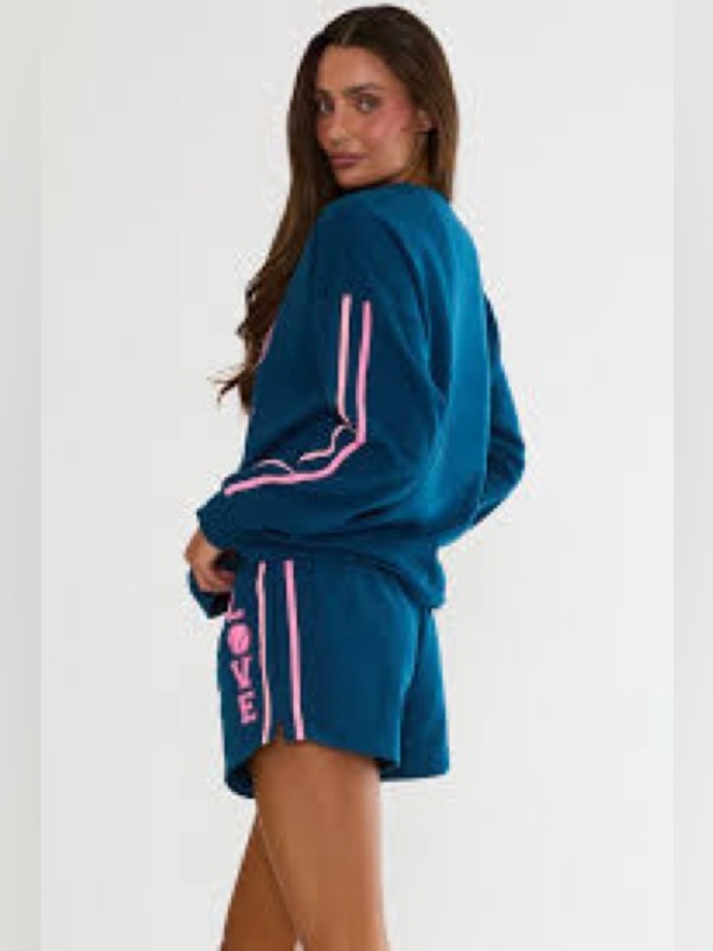 Beach Riot Cyra sweatshirt Seashell Isle Colorblock - Picture 2 of 2